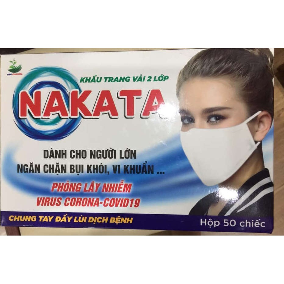 Khẩu trang vải 2 lớp kháng khuẩn