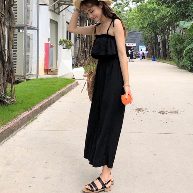[Baywellfashion]Jumpsuit màu trơn thời trang nữ dễ thương xinh xắn | BigBuy360 - bigbuy360.vn