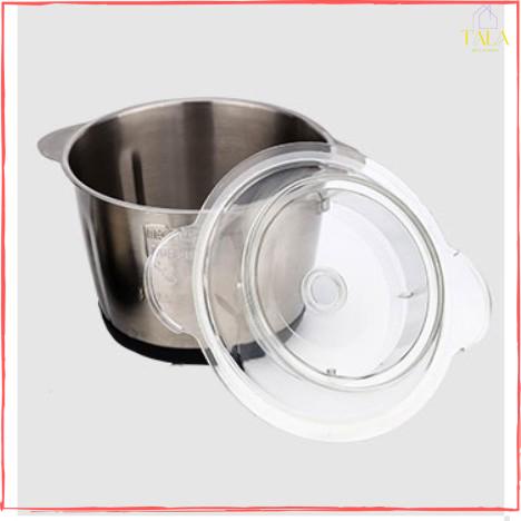 Máy Xay Đa Năng 300W, Máy Xay Thịt, Cua, Cá, Rau Củ Quả, Nút Inox, Cối Inox 304 2Lít, 4 Lưỡi Dao Sắc Bén