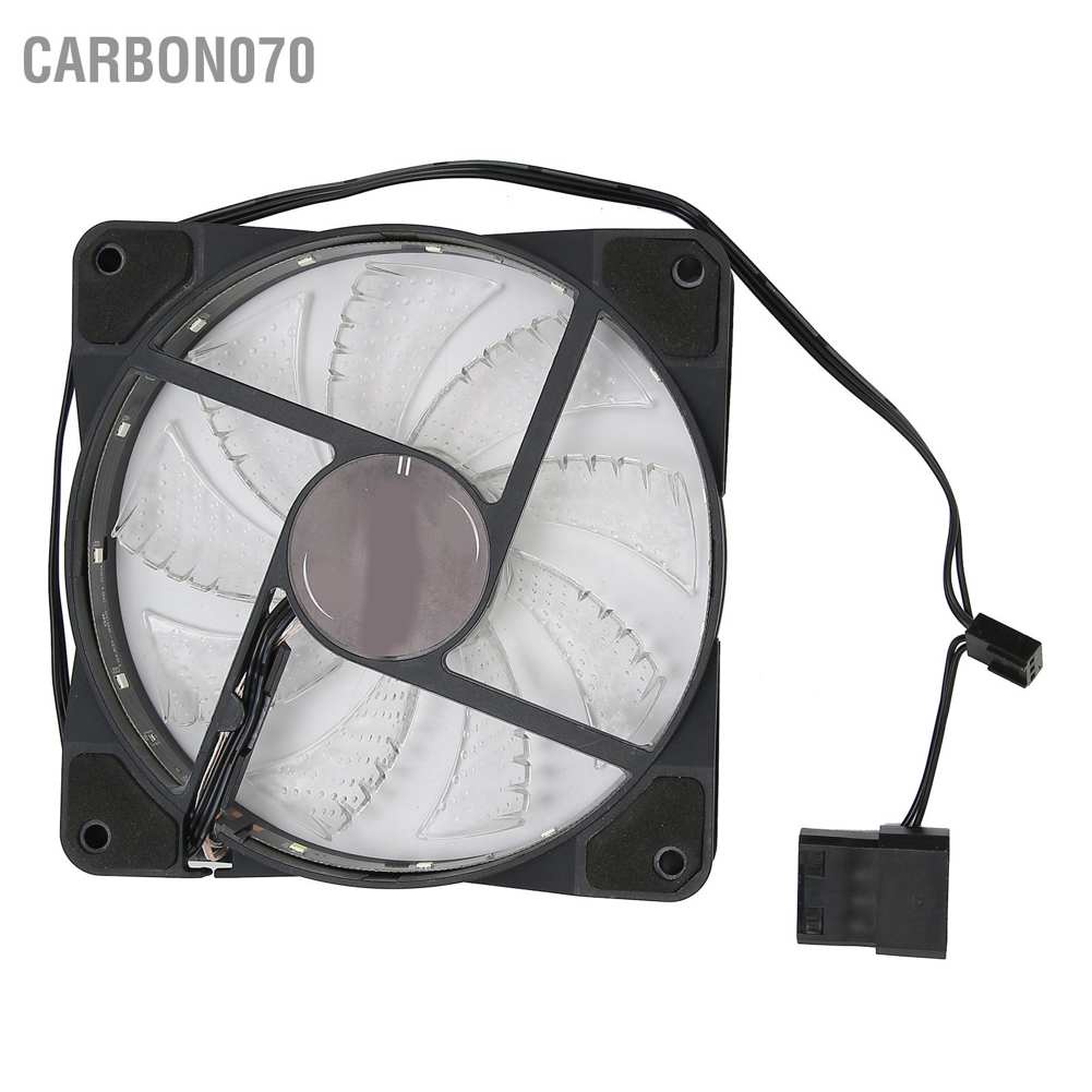 Quạt tản nhiệt khối lượng không khí lớn có đèn led 12cm chống sốc gắn máy tính để bàn