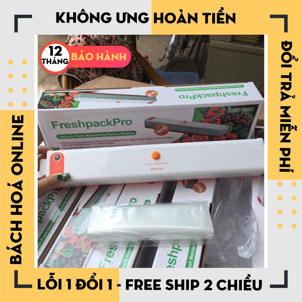 Máy hút chân không Fresh Pack Pro, máy hút chân không kiêm hàn miệng túi thực phẩm cao cấp