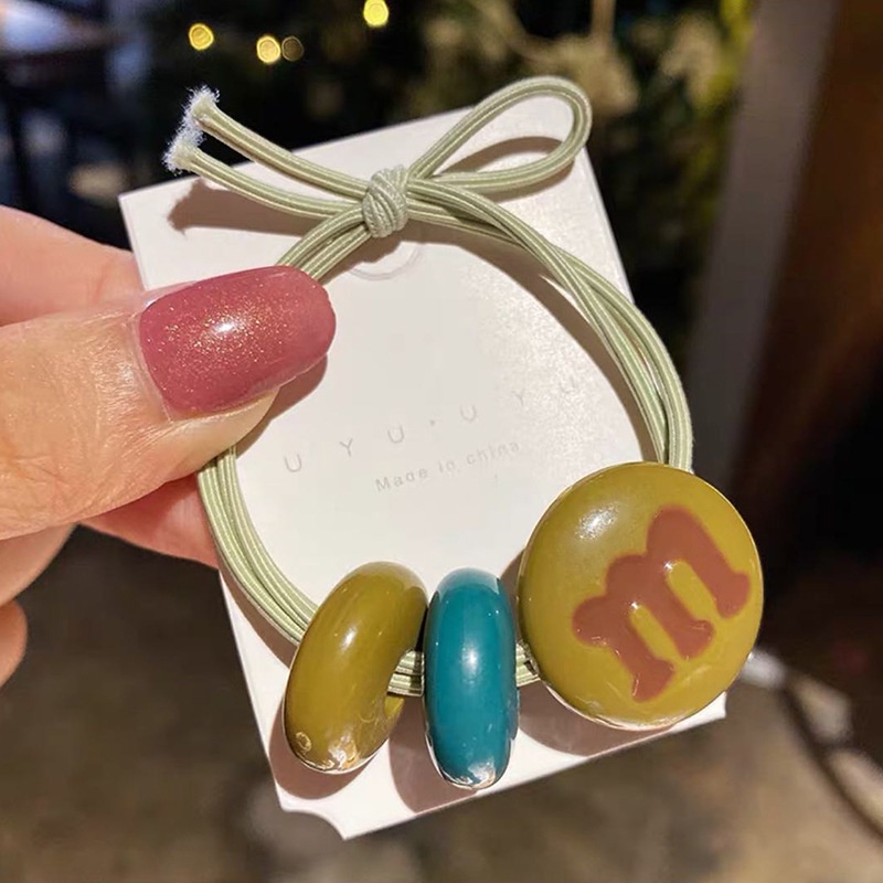 Dây cột tóc đính hạt đơn giản dễ thương cho nữ