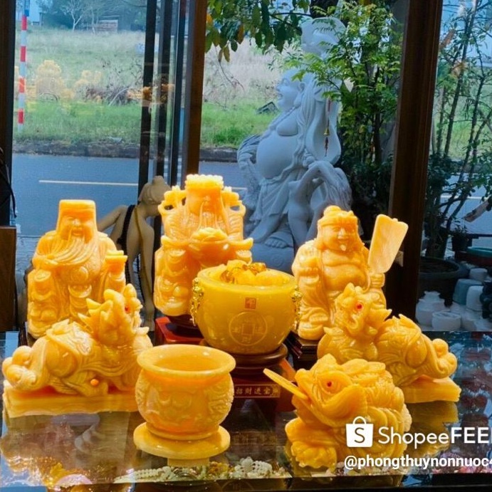 Bát Tụ Bảo Phong thuỷ  Đá Ngọc Chiêu Tài Lộc,  kích thước 15cm, 20cm  Có đế đẹp