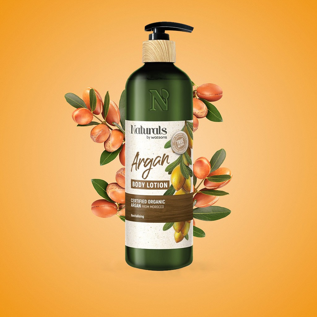 Sữa Dưỡng Thể Naturals By Watsons True Natural Chiết Xuất Argan 490ml