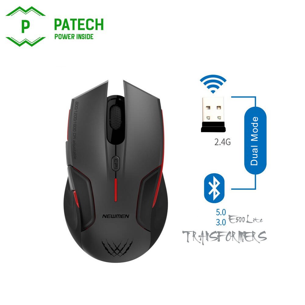 ˂PATECH˃ Chuột máy tính không dây Gaming NEWMEN D500 - Hàng chính hãng