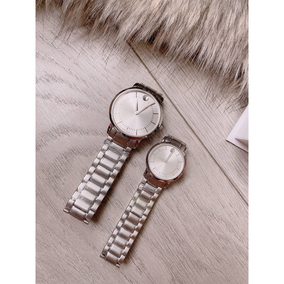 Đồng hồ nữ nam MVD dây thép - size 30/40mm