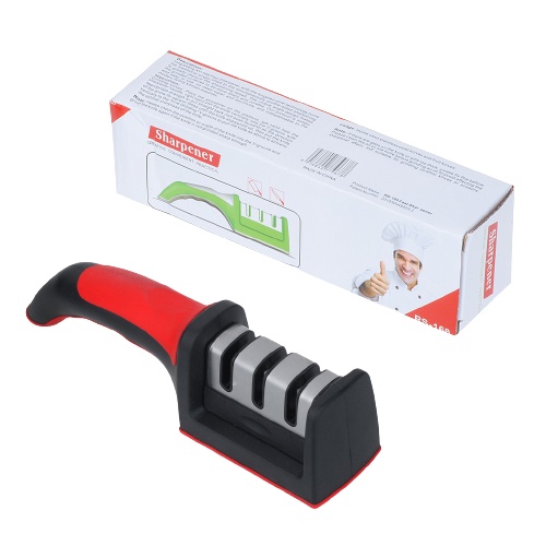 [Luôn Luôn Sắc Bén]  Dụng Cụ Mài Dao Kéo Cầm Tay 3 Lưỡi Sắc Bén Tiện Dụng