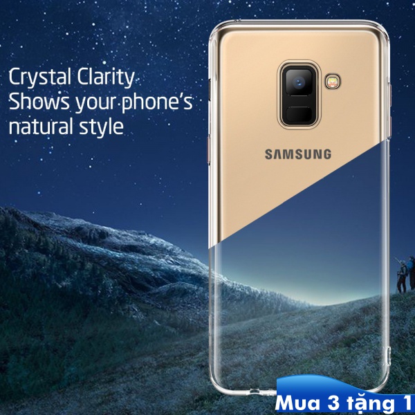 Ốp điện thoại TPU trong suốt cho Samsung Galaxy A3 A6 A7 A8 A9 A01 A10 A11 A12 A20 A21 A30 A31 A40 A41 A42 Core Plus 2016 2017 2018