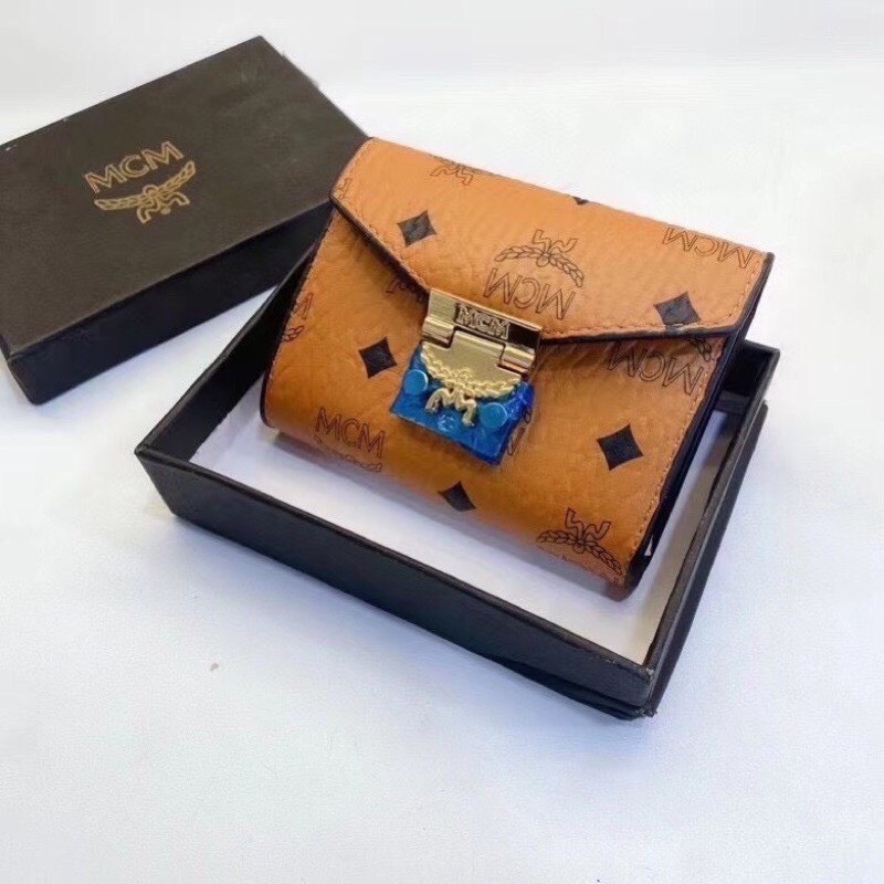 VÍ NGẮN, VÍ GẬP ĐÔI MCM KHÓA MẠ