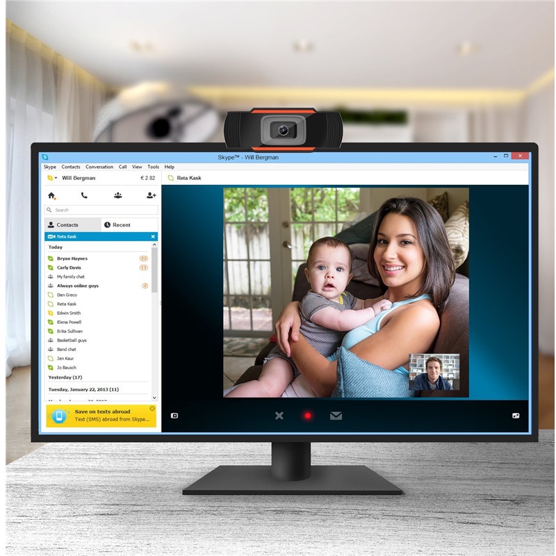 Webcam máy tính Có Mic - Dành Cho Livestream, Học Và Làm Việc Online Siêu Nét