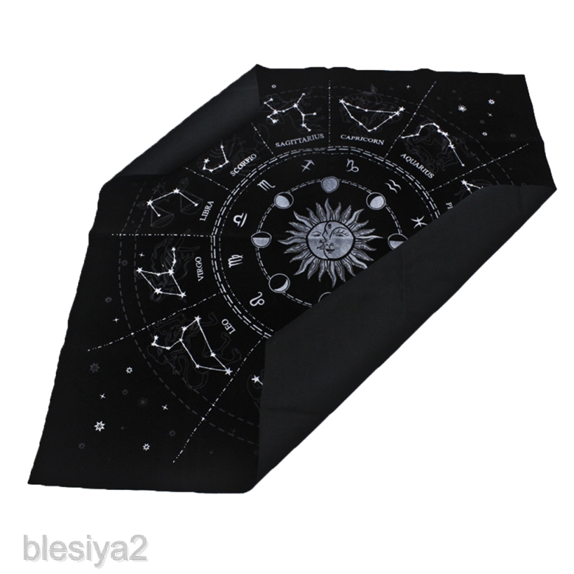 Divination Tarot Table Card Cloth Constellation Velvet Tapestry 19.29in