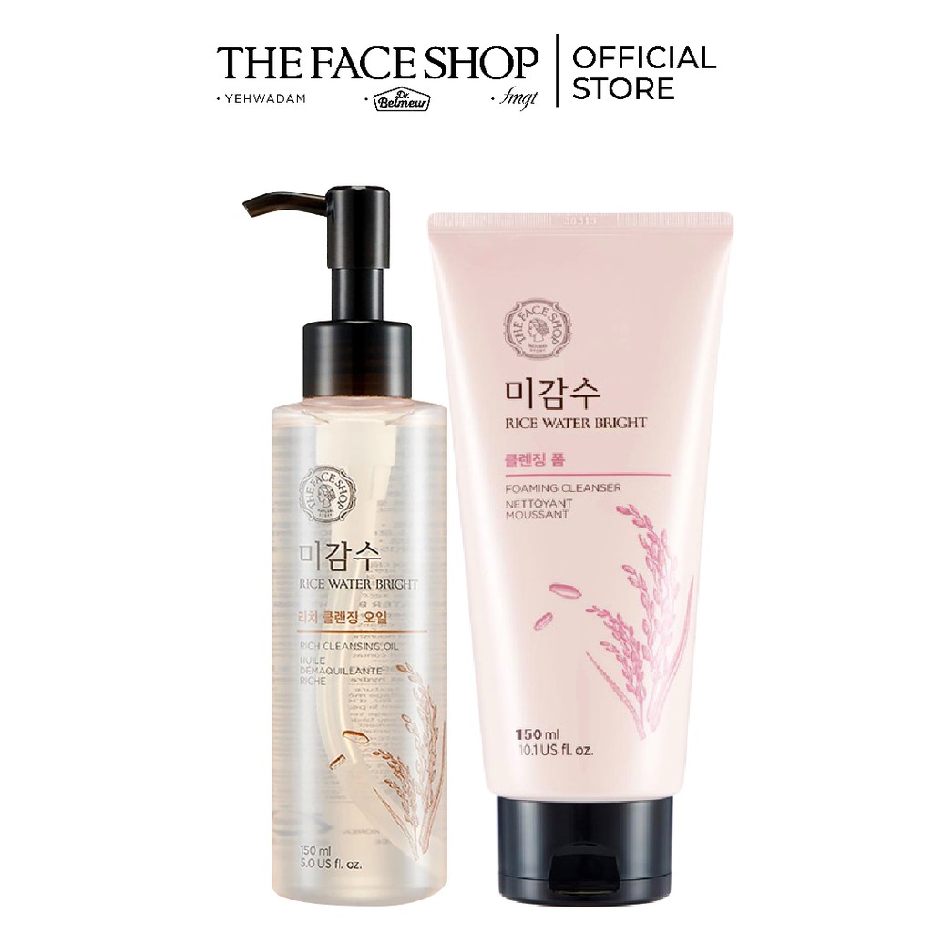 [Mã FMCGMALL -8% đơn 250K] Combo Dầu Tẩy Trang 150ML+Sữa Rửa Mặt Sáng Da Thefaceshop 150Ml | BigBuy360 - bigbuy360.vn