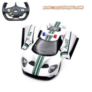 OT182 ô tô cảnh sát Ford GT màu trắng siêu đẹp