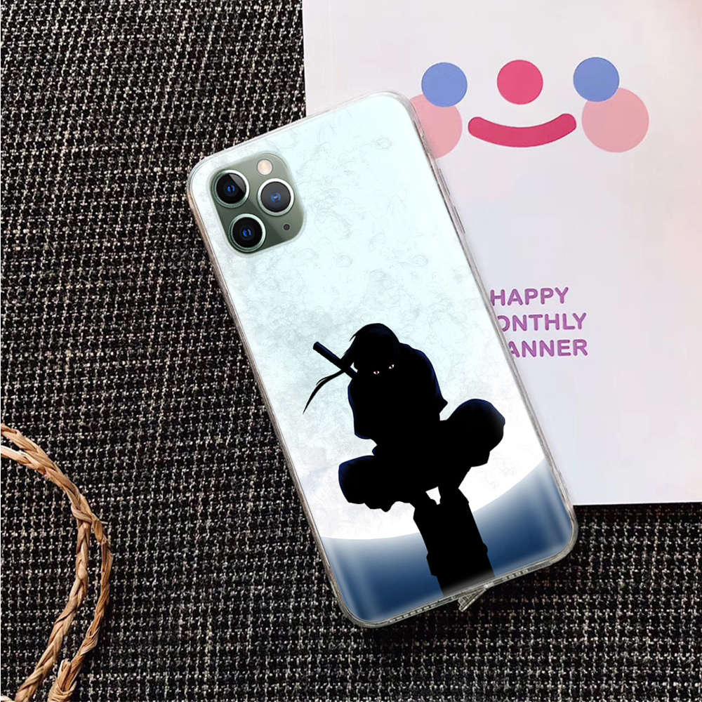 Ốp Điện Thoại Mềm Trong Suốt Hình Naruto Uchiha Itachi Cho iPhone 7 6S 6 5 XR 11 5S 8 Max SE Pro Plus Va95