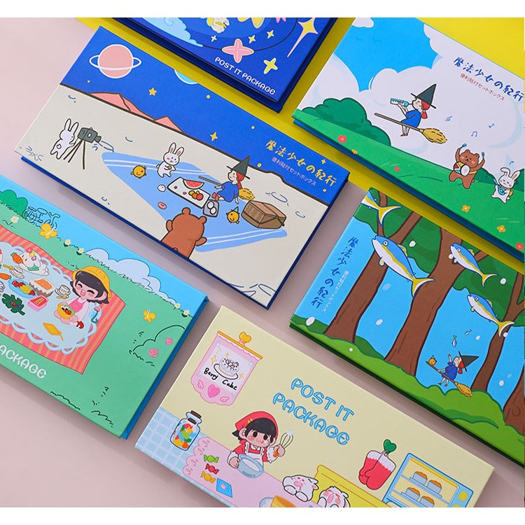 Set giấy note (sticky note) dạng sổ cực xinh xắn tiện lợi