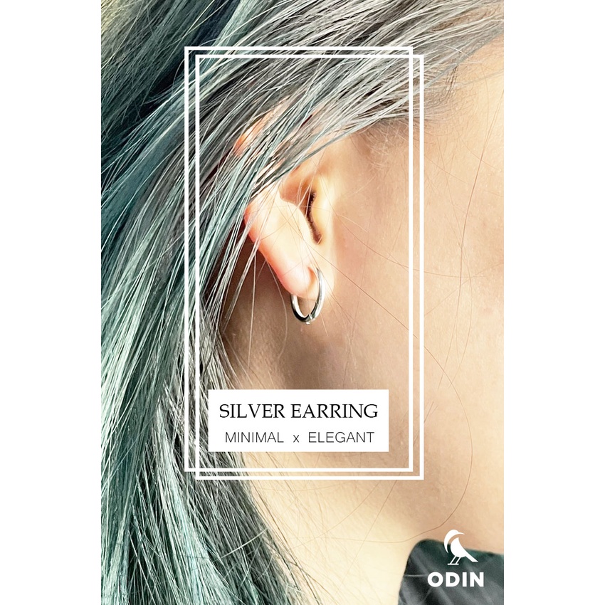 Khuyên tai Bạc ODIN - Silver Earring - Tối giản &amp; Thanh Lịch