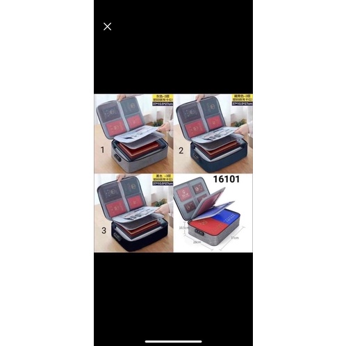 Vali, túi hộp đựng hồ sơ tài liệu giấy tờ kích thước 37.10.27cm giao ngẫu nhiên màu ghi, xanh, đen