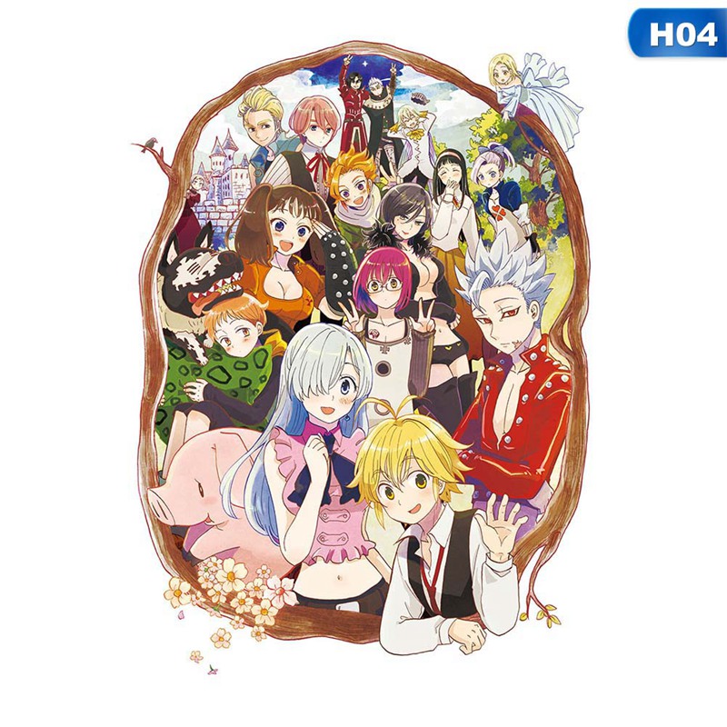 Tấm Áp Phích Mini In Hình Nhân Vật Anime The Seven Deadly Sins Battle For Liones