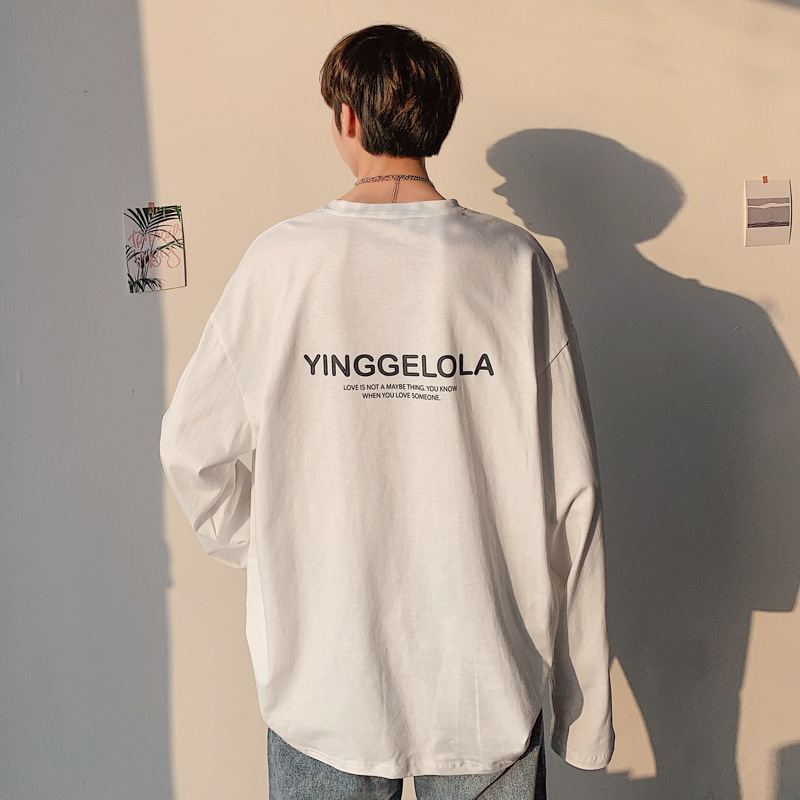 Áo Thun Thời Trang Tay Dài In Chữ Cá Tính Cho Nam | BigBuy360 - bigbuy360.vn