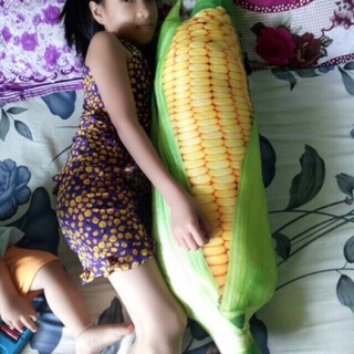 [FREESHIP] Gối ôm 3D hình Bắp ngô 60cm gấu bông rẻ đẹp cho em bé