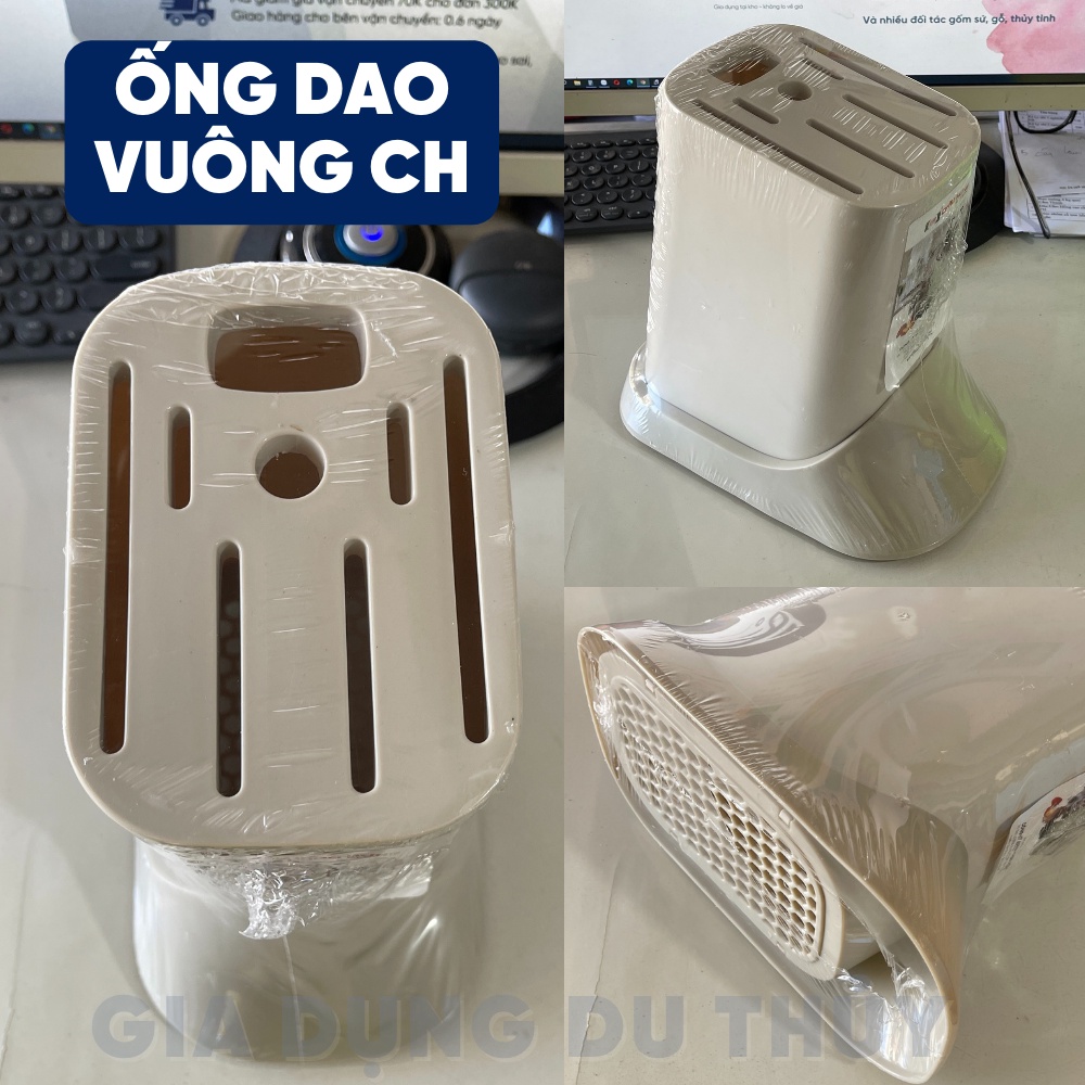 Ống đựng dao, kéo chuyên dụng nhiều khe cắm kiểu vuông và tròn thương hiệu Chấn Thuận Thành và Châu Hưng
