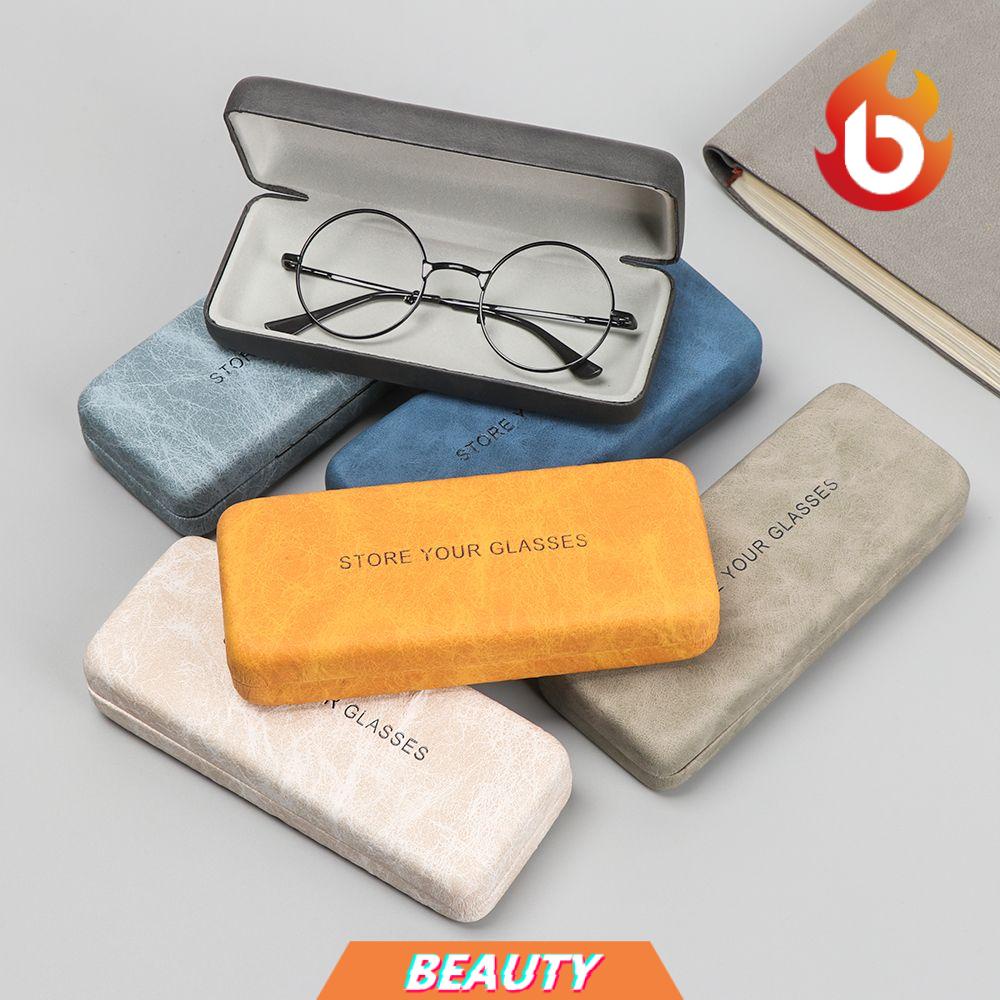 Hộp đựng mắt kính bằng da cứng chống thấm nước nhiều màu thời trang tiện lợi cho nam và nữ