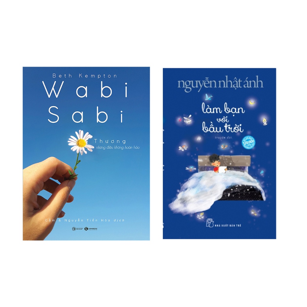 Sách Combo 2 Cuốn:  Wabisabi Thương Những Điều Không Hoàn Hảo + Con Chim Xanh Biếc Bay Về - Tặng Kèm 6 Postcard
