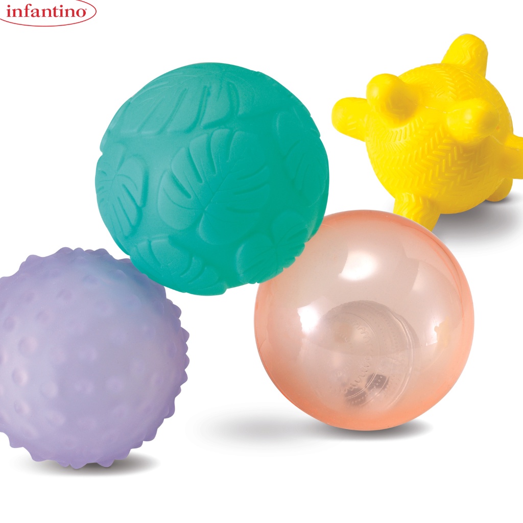 Set Đồ Chơi 4 Trái Bóng Cảm Giác Infantino - Phát Sáng và Âm Thanh