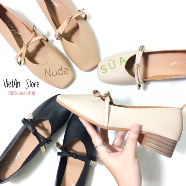 GIÀY BÚP BÊ 3 PHÂN NƠ NGANG KÈM HỘP C15 | BigBuy360 - bigbuy360.vn