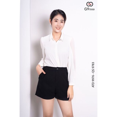Quần sooc 2 lớp 9783 G9moza với chất liệu Dạ tweed