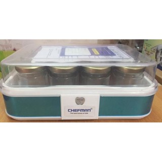 Máy làm sữa chua Chefman 12 cốc thủy tinh ( HÀNG VIỆT NAM )