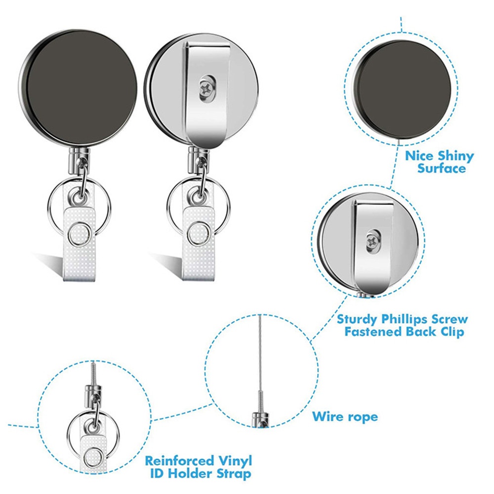 ❤❤Móc Khóa Có Dây Rút Gắn Huy Hiệu Cho Y Tá Bác Sĩ