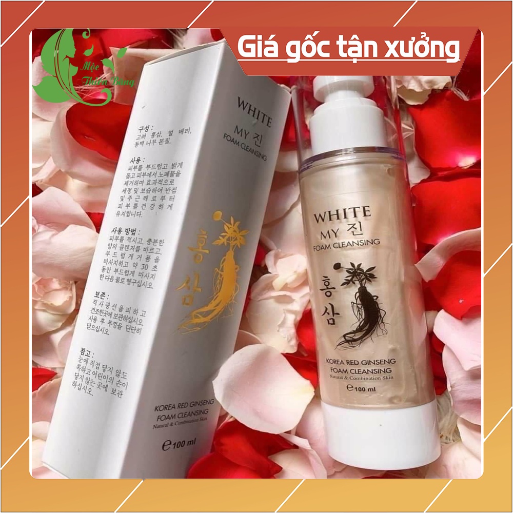 Sửa Rửa Mặt Nhân Sâm Ít Bọt - Làm sạch sâu, an toàn & lành tính cho mọi da