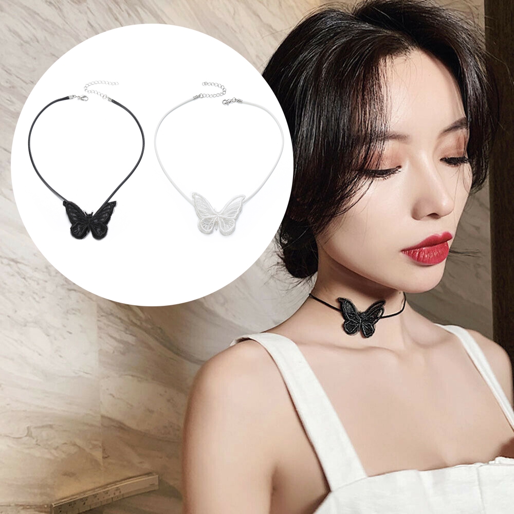 Vòng cổ đính hình bướm thêu ren thời trang cho nữ | BigBuy360 - bigbuy360.vn