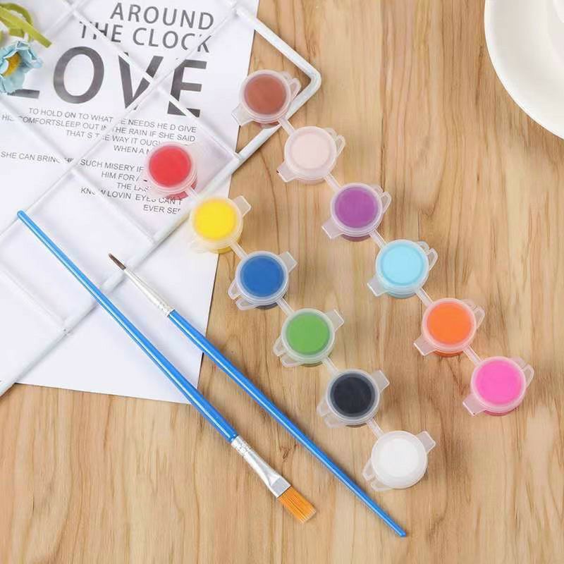 Bộ 6/8/12 màu tô tượng 3ml kèm bút lông