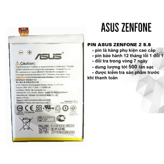 [Dùng Thử 7 Ngày] Pin Asus Zenfone 2 5.5 inch Bh 12 tháng
