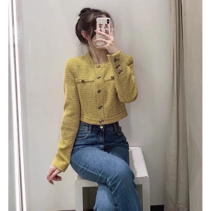 Áo khoác dạ len Zara xuất dư xịn - Ảnh thật của shop cuối