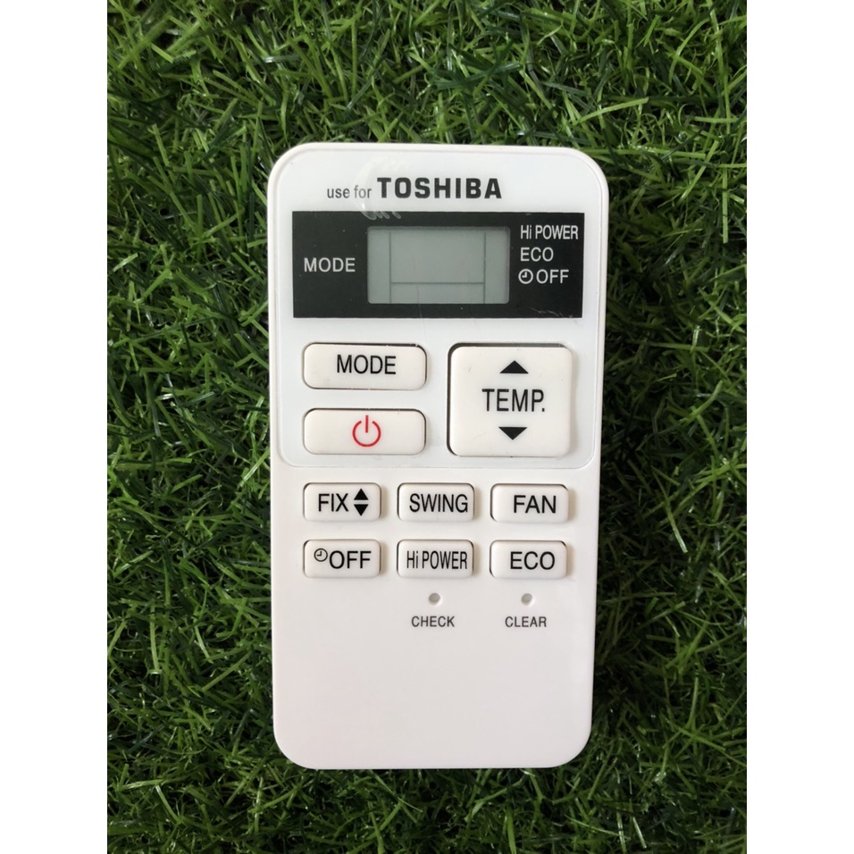 ĐIỀU KHIỂN ĐIỀU HÒA TOSHIBA RAS-07BKV-E (TRẮNG-NHỎ)  dùng cho  điều hòa 1 chiều và 2 chiều  - Tặng kèm pin chính  hãng