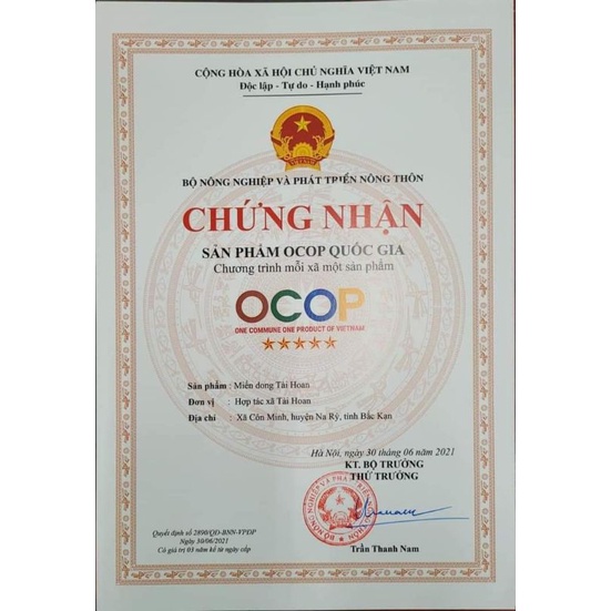 Miến dong ngon - Đặc sản bắc kạn - Miến tài hoan 5 sao OCOP |Hàng loại 1