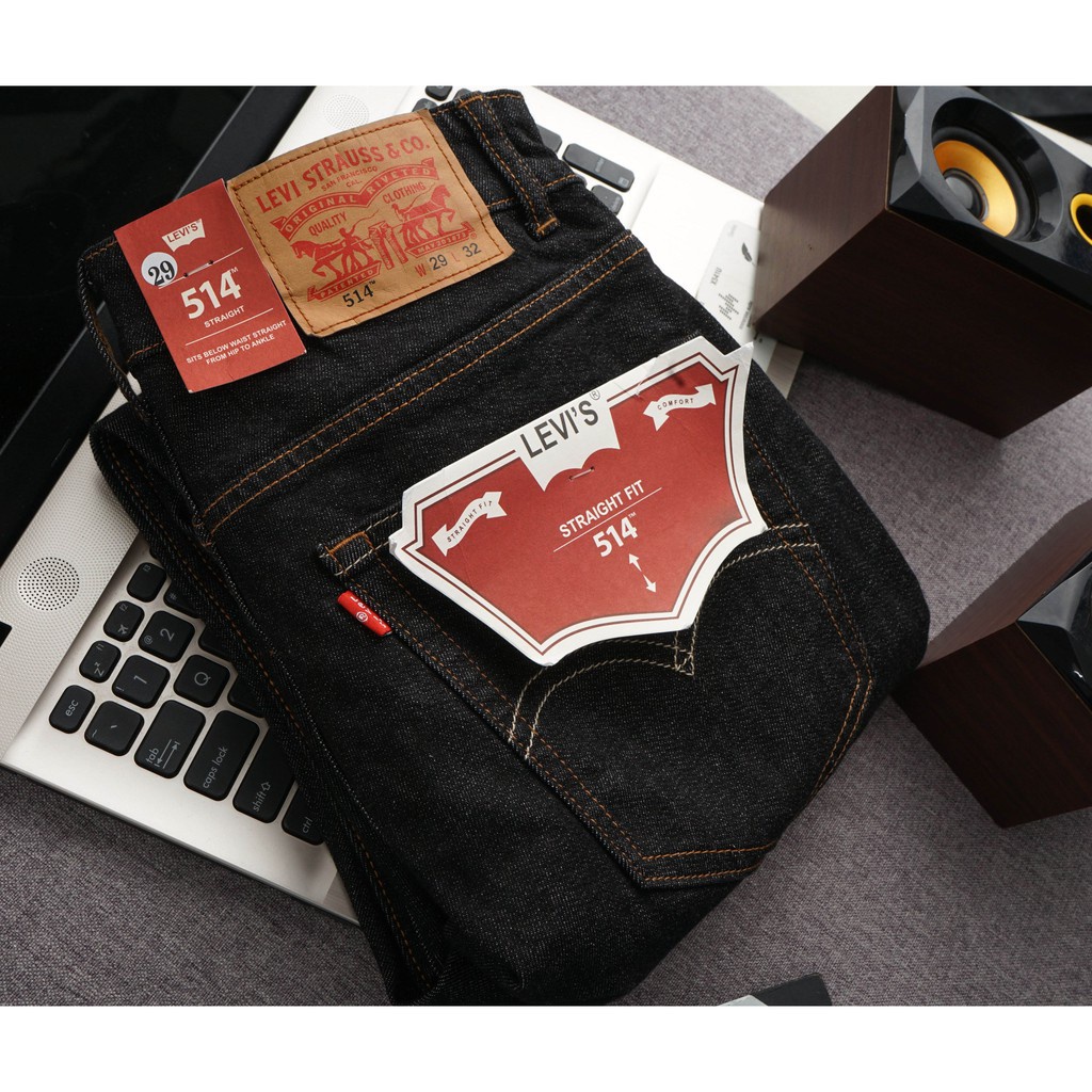 ☈Quần Jean dài nam Levis 514 Straight Fit,dáng suông,ống 18-20cm,chất vải co dãn - JLV549