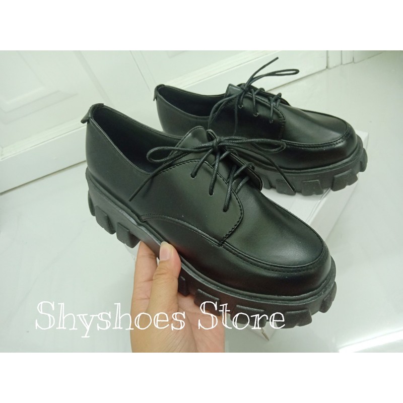 [SẴN 🦄 ẢNH THẬT]🔥 Giày boot oxford cổ thấp cá tính 5cm (bóng, nhám)