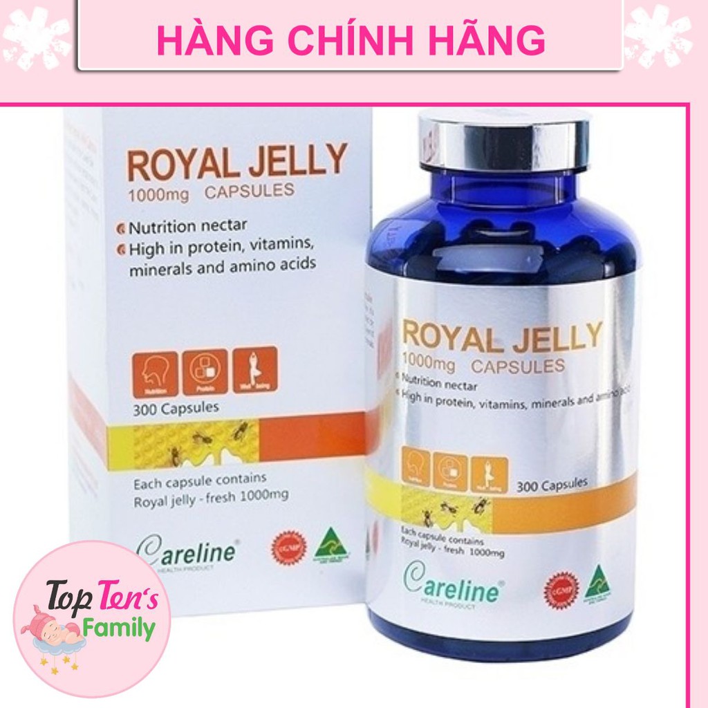 ❣️ [CHÍNH HÃNG 100%] Viên uống sữa ong chúa của Careline lọ 300 viên 💯