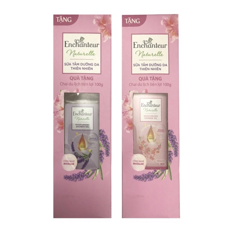 Sữa tắm dưỡng da Hương nước hoa Enchantuer Naturelle chai 100g- (Shop giao màu ngẫu nhiên)