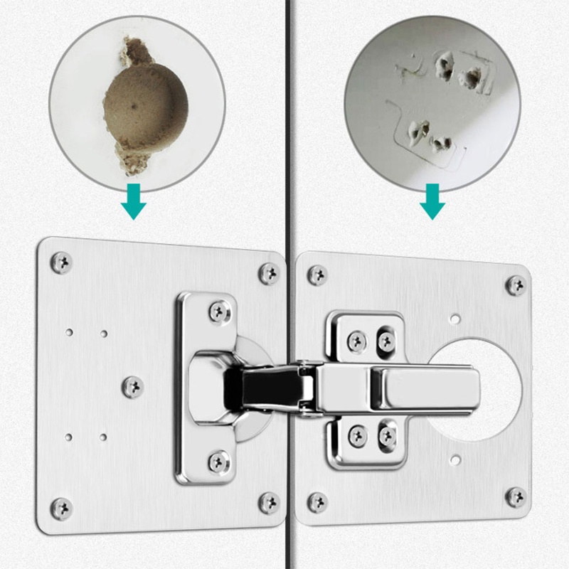 Set 4 Bản Lề Bằng Thép Không Gỉ Dùng Sửa Chữa Cho Ngăn Kéo