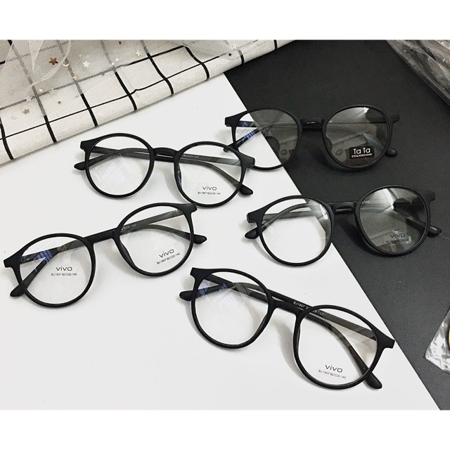 [Tặng bao da]  Mắt kính Nobita siêu rẻ ( có thể giả cận hoặc lắp kính cận)