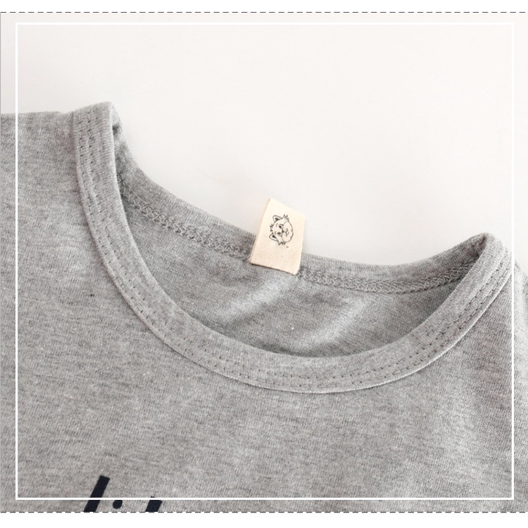 Áo thun SOFFNY chất liệu cotton tay ngắn in họa tiết hoạt hình thời trang mùa hè cho bé
