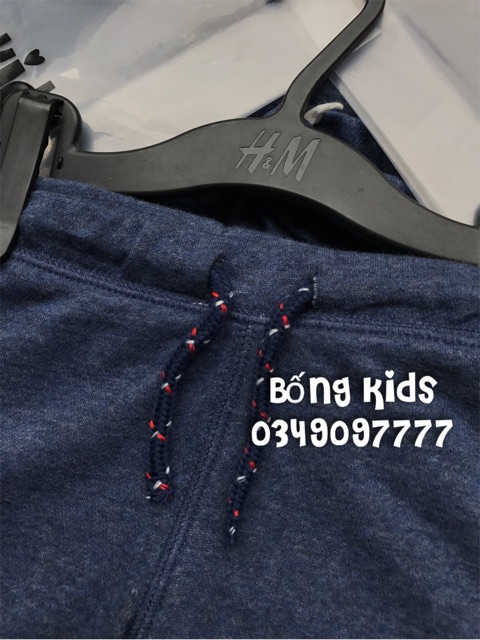 Quần Short Bé Trai Da Cá Logo Denim