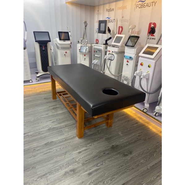 Giường Spa chân gỗ loại đẹp