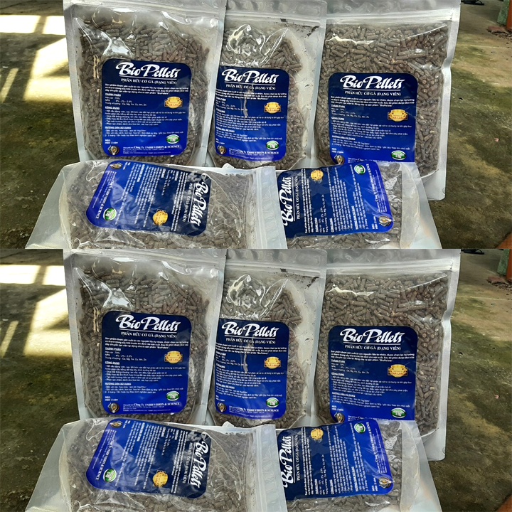 PHÂN GÀ HỮU CƠ DẠNG VIÊN BIO PELLETS: Đất Tơi Xốp, Thông Thoáng, Cây Trồng Dễ Hấp Thu Dinh Dưỡng