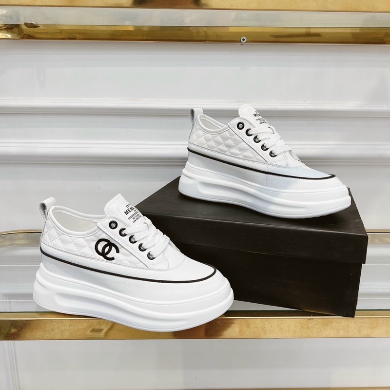 HÀNG VỀ CÓ SẴN!!!Giày thể thao sneaker trần chỉ độn đế chane nhẹ tênh hàng chuẩn QUẢNG CHÂU FULLBOX